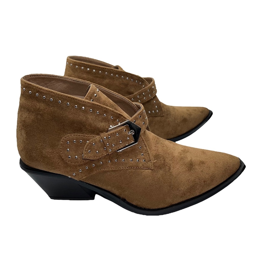 NEW Seven7 Dallas Women's Studded Ankle Boots Faux Suede Booties Size 10 or 11